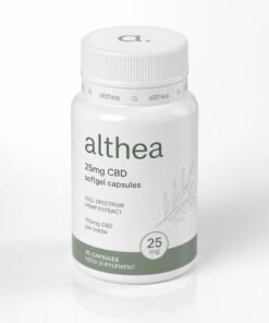Althea 25mg CBD softgel capsules