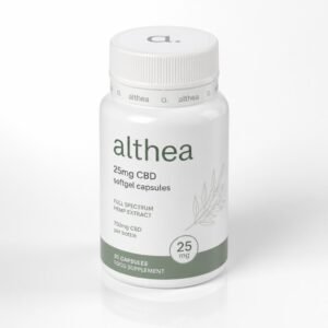 Althea 25mg CBD softgel capsules