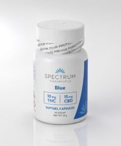 Spectrum Blue 10mg THC 15mg CBD softgel capsules