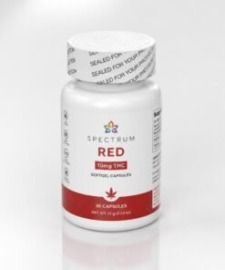 Spectrum Red 10mg THC softgel capsules