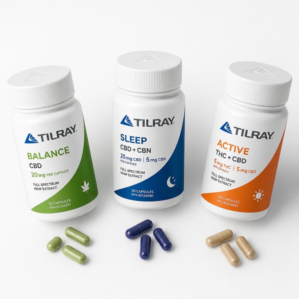 Tilray 10mg THC softgel capsules