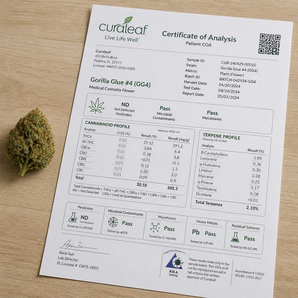 Curaleaf Gorilla Glue #4 GG4 2 Curaleaf Gorilla Glue #4 GG4