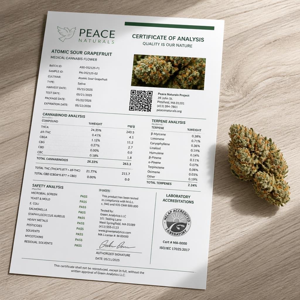 Peace Naturals Atomic Sour Grapefruit